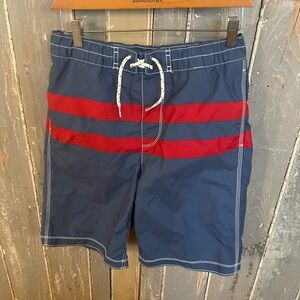 Boys Blue and Red Swim Shorts